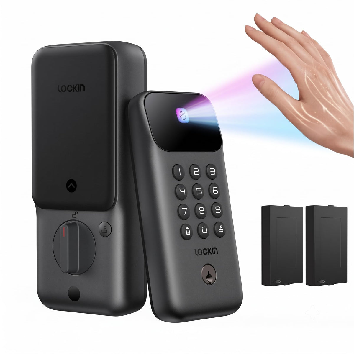 Veno Go, Palm Vein Keyless Entry Smart Lock, 7-Month Battery