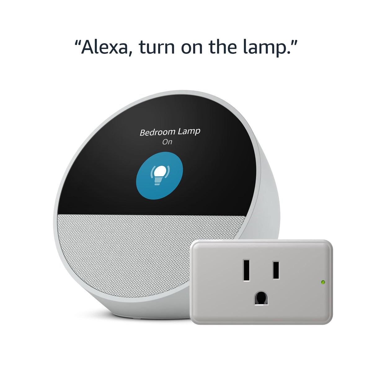Echo Spot with Legrand Radiant Smart Plug