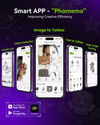 Phomemo M08F Plus Touchscreen Tattoo Stencil Printer, Bluetooth, Thermal