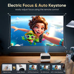 2026 New Smart Projector Built-in Apps Android 14 Native 1080P 4K Supported