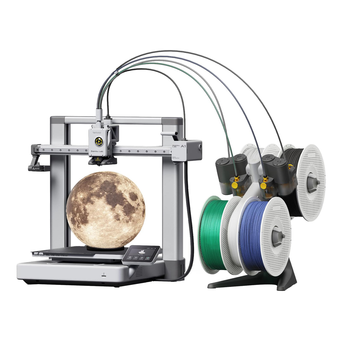 Bambu Lab A1 3D Printer, Ready-to-Use FDM 3D Printer for Beginners and Kids