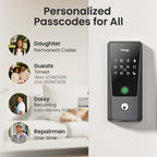 GHome Smart Door Lock with Fingerprint,Keypad & App Control for Front Doors
