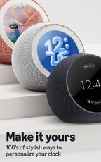 Amazon Echo Time (all-new), Customizable smart clock, Smart alarms, Ambient sounds, Smart home hub, Ideal for bedrooms, Designed for Alexa+, Graphite