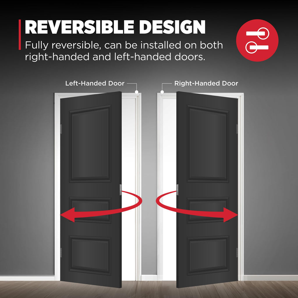 Kwikset San Clemente Front Entry Door Handle Set, No Lock, Matte Black