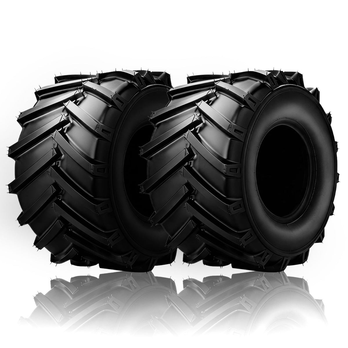 TUFFIOM Set of 2 Lawn Mower Tires 23x10.50-12 6PR Turf Tire for Garden Tractor Riding Lawnmower, Tubeless