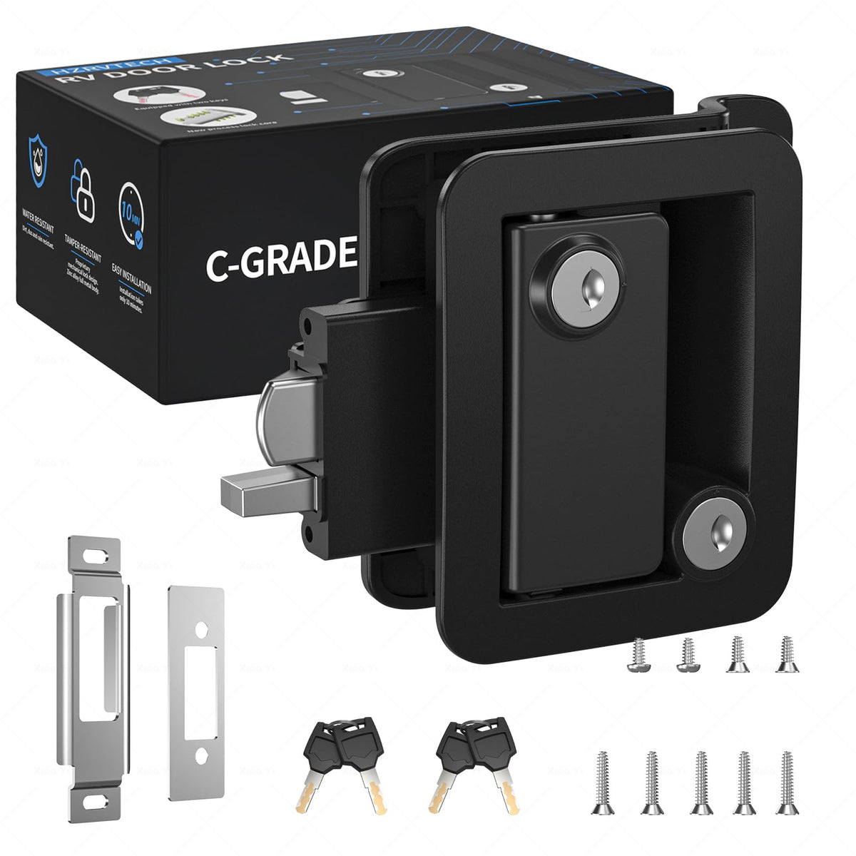 RV Door Lock Replacement, All-Metal Smart Keyless Entry Camper Door Lock