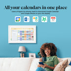 15.6" Digital Calendar & Chore Chart, Sync Google & iCloud, No Subscription