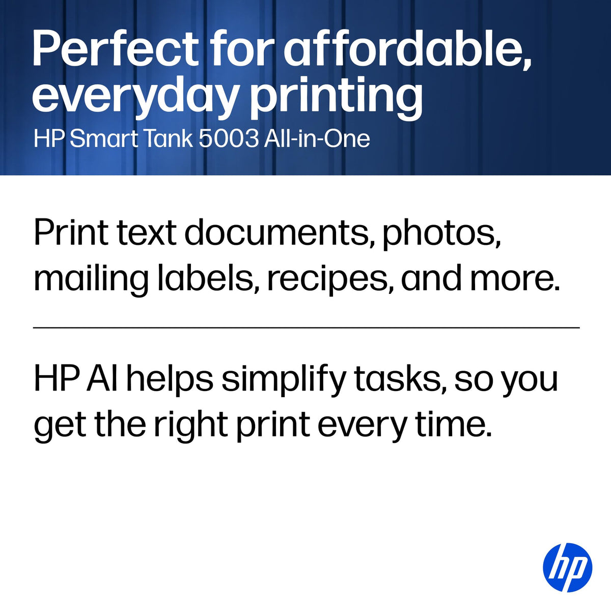 HP Smart Tank 5003 Ink Tank Printer | 3 Years of Ink Included | All-in-One