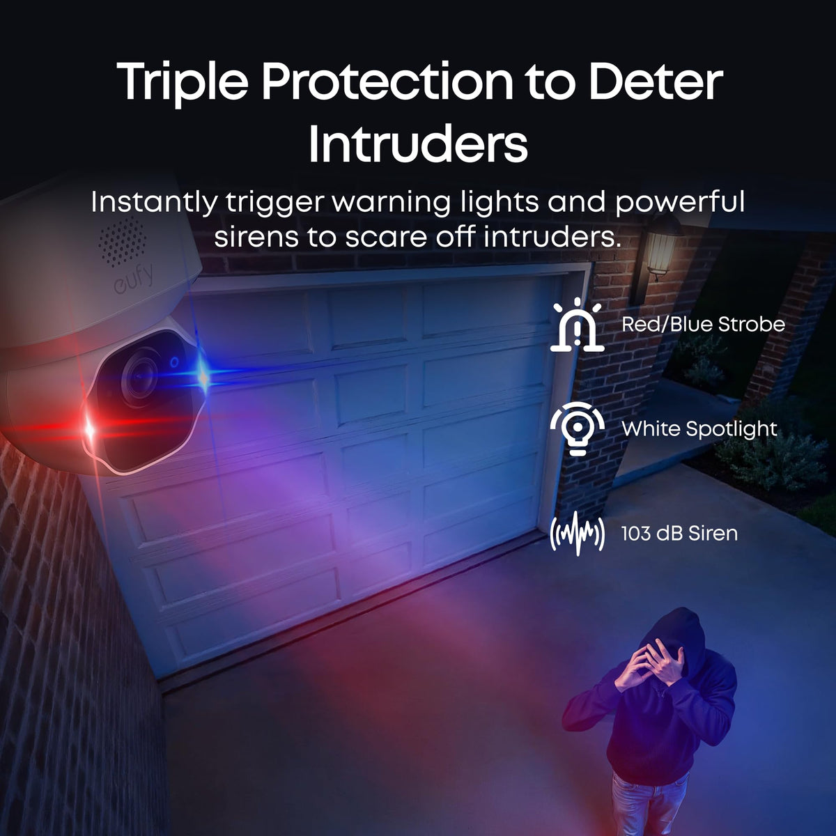 eufy Security SoloCam E42, 4K Solar Security Camera, AI Facial Recognition