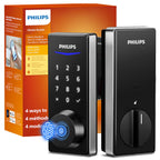 Philips Fingerprint Smart Lock, Keyless Entry Door Lock, Smart Door Locks for Front Door, Keypad Deadbolt, APP Control, 9-Month Long Battery