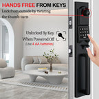 Smart Keypad Handleset Double Door Black