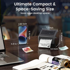 Bluetooth Shipping Label Printer with 750 Pcs Labels