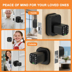 IU52 Double-Sided Keypad Door Lock, All-Weather, Fully Waterproof Keyless Entry with Dual-Sided Programmable Codes, Same Key Both Sides for Outdoor, Indoor, Gate & Fence