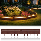 20FT Landscape Lighting Edging, 10 Pcs No Dig Garden Border