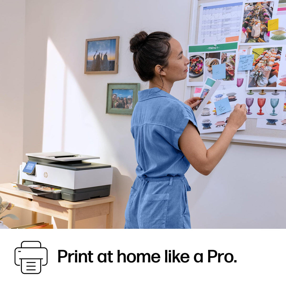 HP OfficeJet Pro 8125e Wireless All-in-One Color Inkjet Printer, Print, scan, Copy, ADF, Duplex Printing Best-for-Home Office, 3 Month Instant Ink Trial Included, AI-Enabled (405T6A)