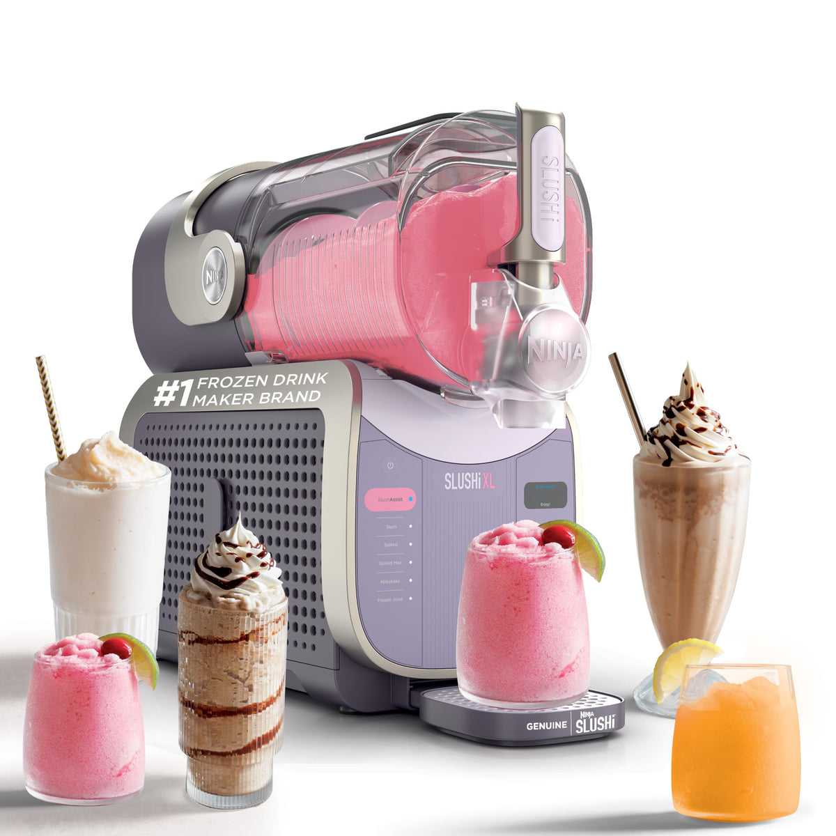 Ninja SLUSHi XL Smart Frozen Drink Maker, 10+ Servings, Crema, FS601BR