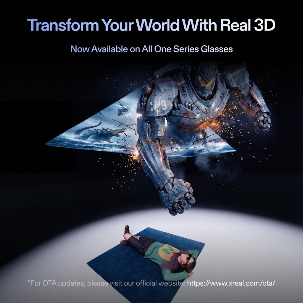 XREAL 1S AR Glasses, 500" Virtual Screen, Powered by X1 Chip, Native 3DoF