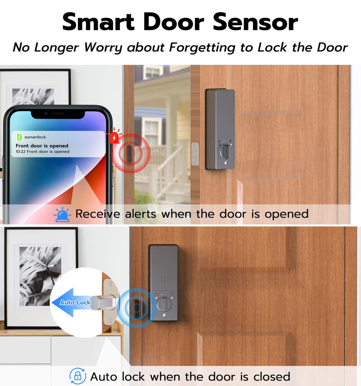 Smart Deadbolt Lock with Camera, Keyless Entry Door Lock for Front Door