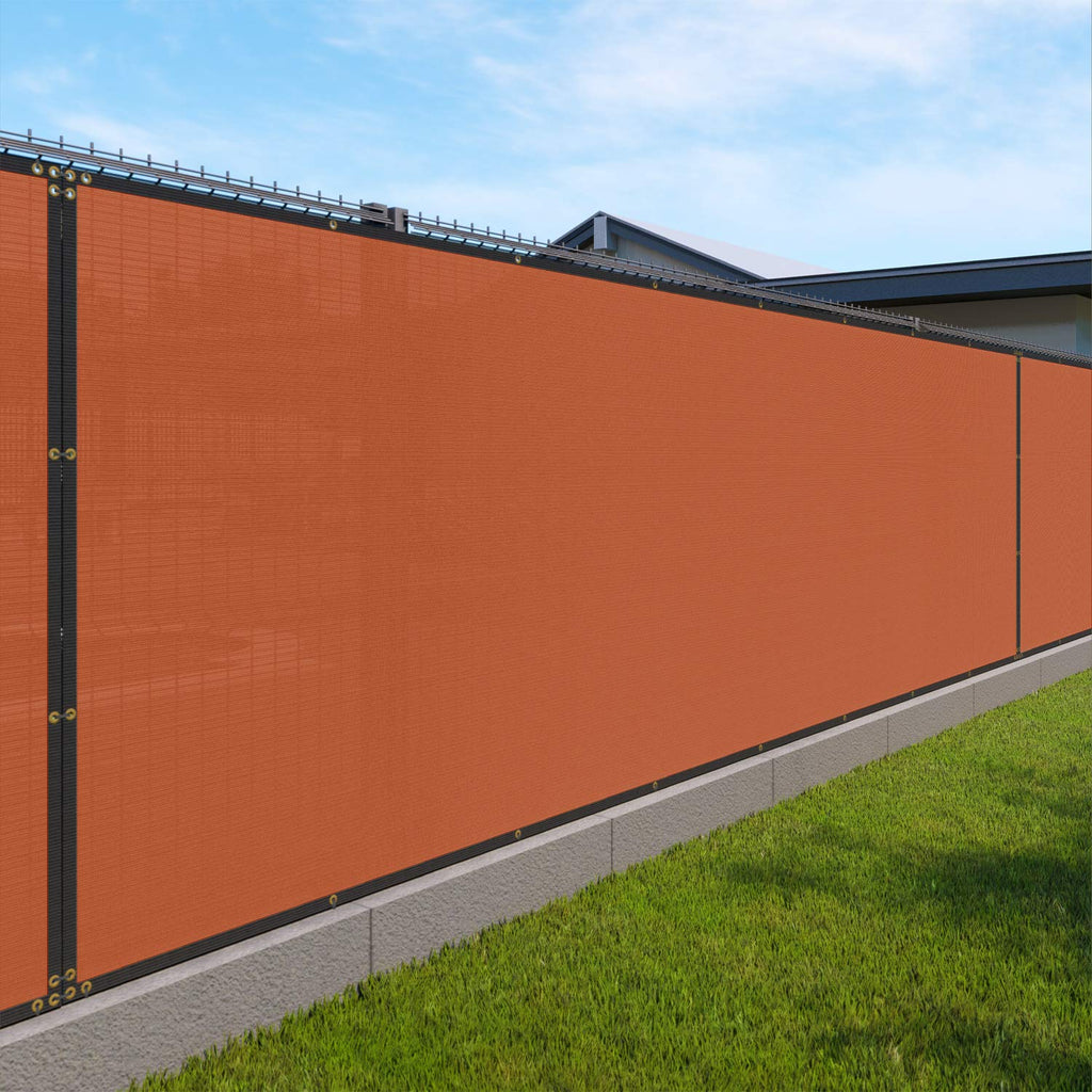 Windscreen4less Fence Privacy Screen 9' x 17' Heavy Duty Windscreen Fencing Mesh Fabric Cover for Patio Garden Backyard Lawn Carport Pool Fence, Light Gray
