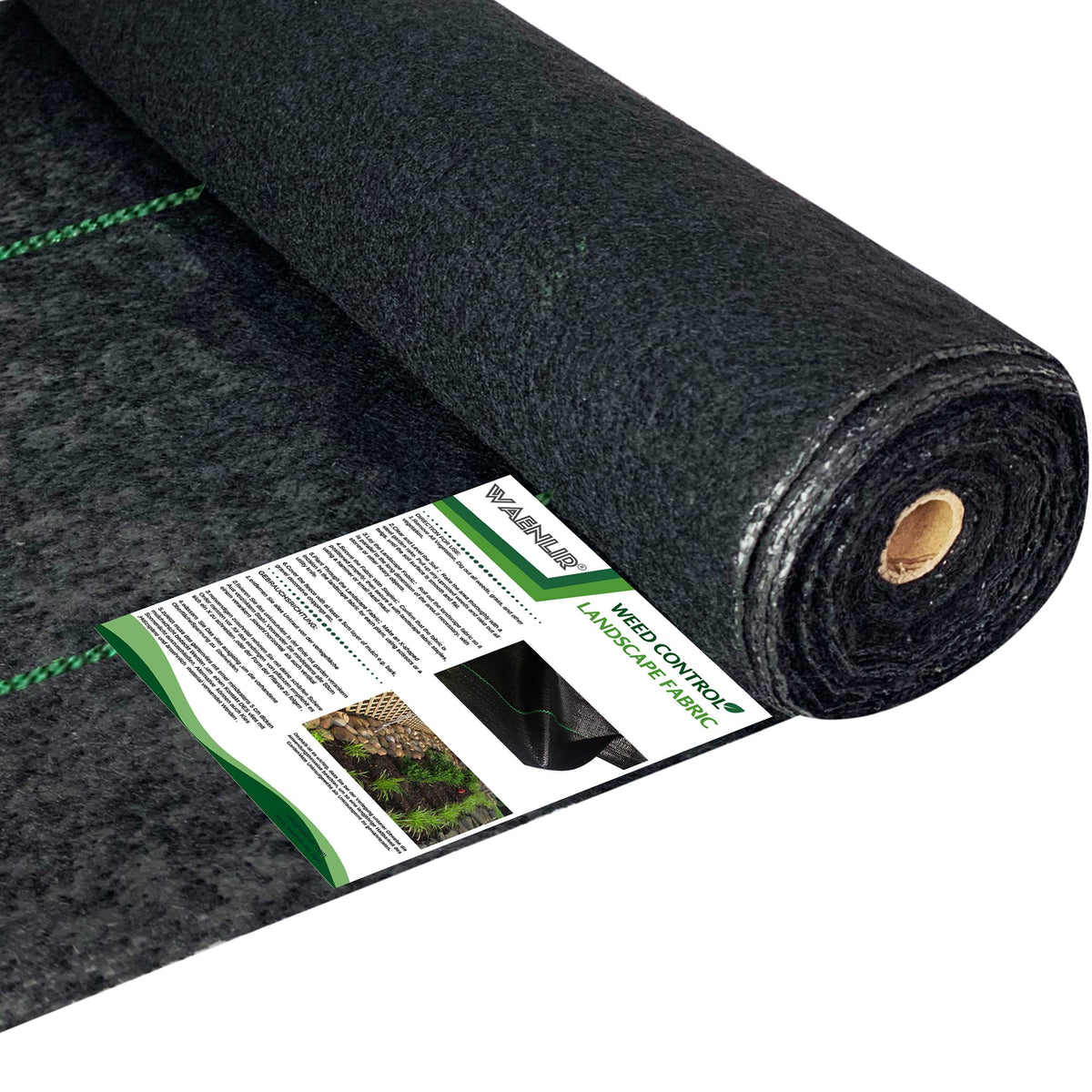 5.8oz 5FT x 250FT Heavy Duty Landscape Fabric Weed Barrier Premium Woven Ground Cover Roll, UV Resistant&Tear-Proof, Ideal for Garden Beds, Walkways, Patios, Greenhouses, Outdoor Landscaping