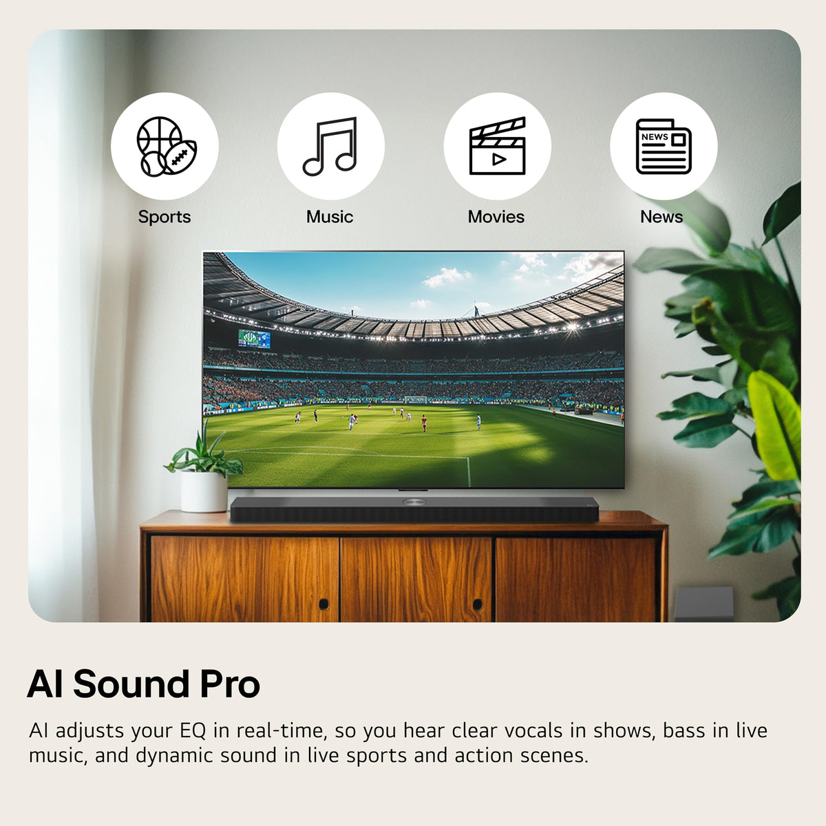 LG S20A 2.0 ch. Soundbar for TV with Dolby Audio - Black