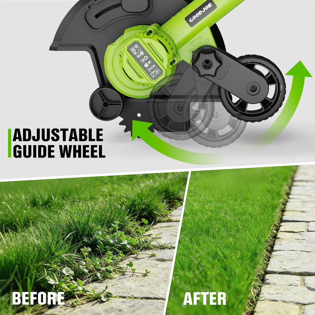 Cordless Lawn Edger, 20V Battery Powered Edger for Lawns Sidewalk