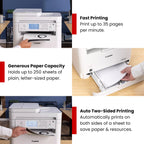 Canon imageCLASS MF287dw - Monochrome, Duplex, Wireless Laser Printer, All-in-One Print, Copy, Scan, Fax, Auto Document Feeder, 1 Year Limited Warranty, 35 PPM, White
