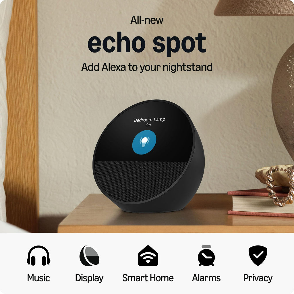 Echo Spot with Legrand Radiant Smart Plug