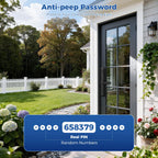 Sliding Door Smart Lock, Sliding Glass Door Lock with Fingerprint