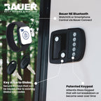 Bauer NE Bluetooth Keyless Entry Door Lock with Handle, Close Field Technology, Essential Camper Must Haves, Secure Trailer, Durable RV Door Latch, Convenient RV Lock Keyless Entry