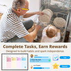 Dragon Touch 15.6" Digital Calendar Chore Chart – 1080P Full HD Interactive Touchscreen, Smart Family Planner, Hearth Display Digital Calendar Wall & Desk Mountable for Seamless Scheduling Black