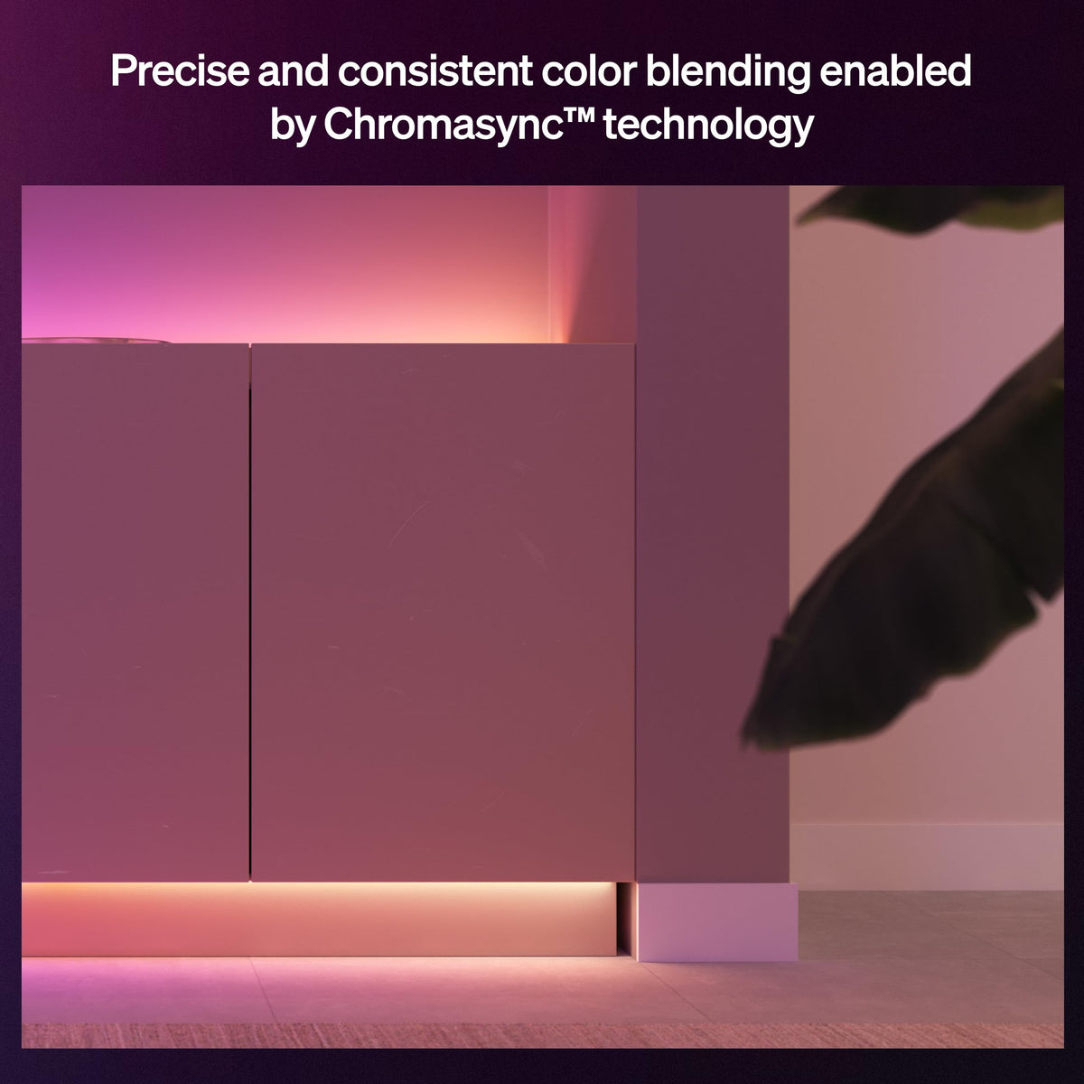 Hue Flux 16-Foot LED Strip Light, 3000 lm, Vibrant Color and Ambiance, Flexible Indoor Lighting, Chromasync™ Color Blending, RGBWWIC, Cuttable, Extendable, Reusable, App and Voice Control