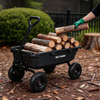 BILT HARD 900 lb 5 Cu. Ft. Poly Dump Cart with 10 in All-Terrain Tires