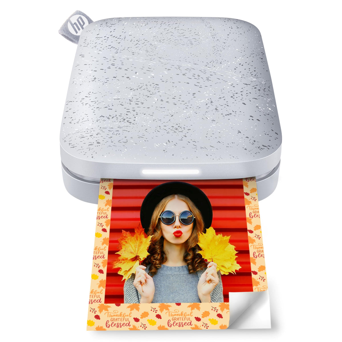HP Sprocket 2x3 Instant Smartphone Photo Printer 75 Sheets Bundle - Bluetooth Portable Color Wireless Mobile Printer (Luna Pearl) Zink Sticky-Back Photos