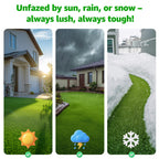 Artificial Turf Grass Outdoor 7x15FT, Fake Grass with Drainage Holes
