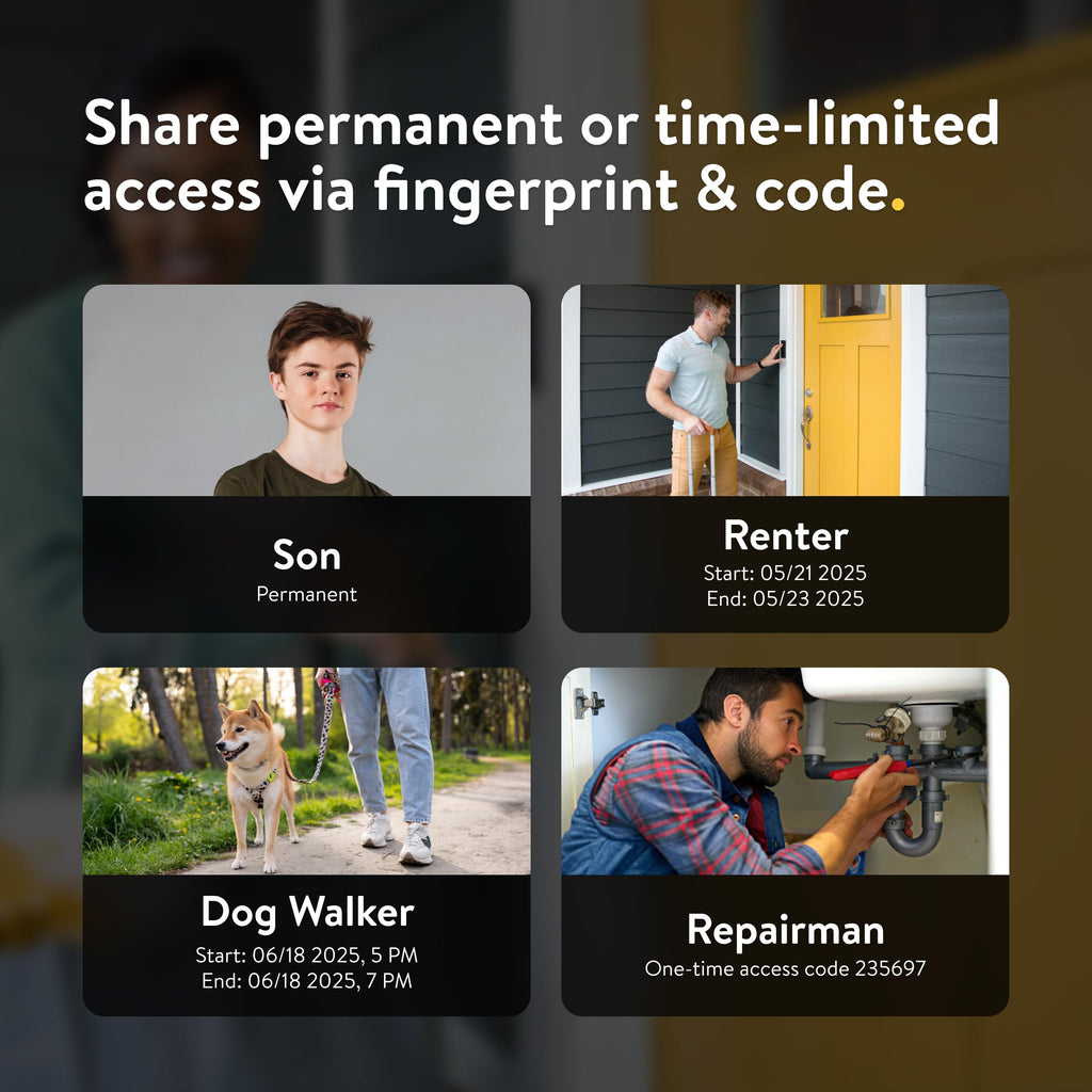 Nuki Keypad 2.0 Fingerprint Door Access, Secure Code Entry for Smart Lock, Easy Install, Keyless Entry for Kids, Seniors, Guests, Smartphone-Free Access