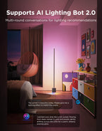 Govee Floor Lamp 3 with Luminblend+ Technology, 1000K-10000K Standing Lamp