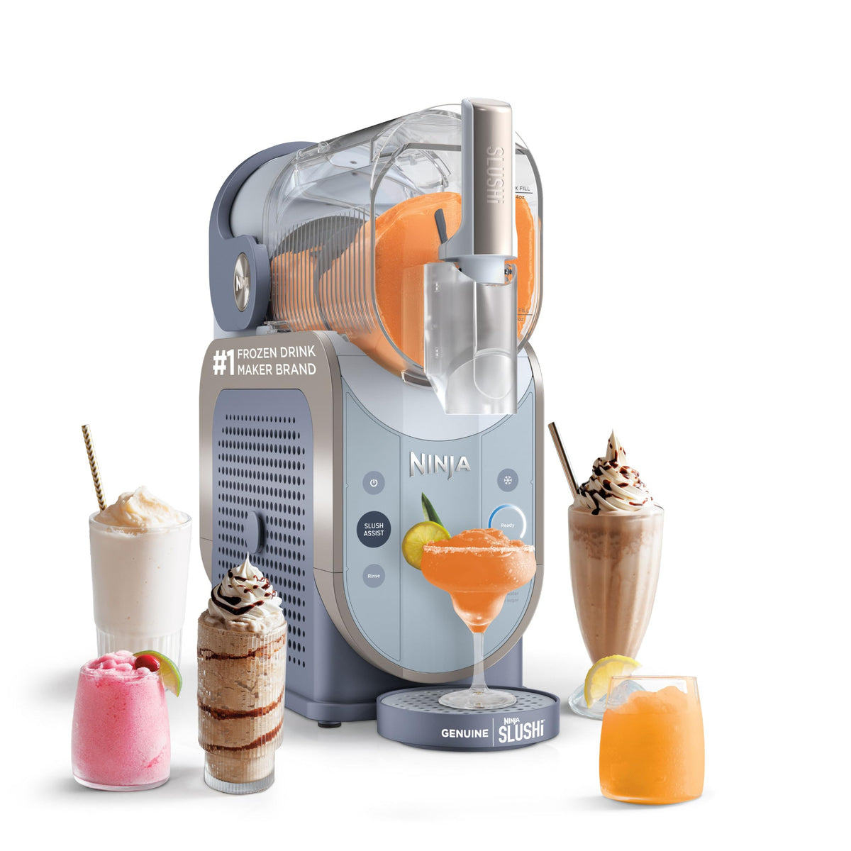 Ninja SLUSHi XL Smart Frozen Drink Maker, 10+ Servings, Crema, FS601BR