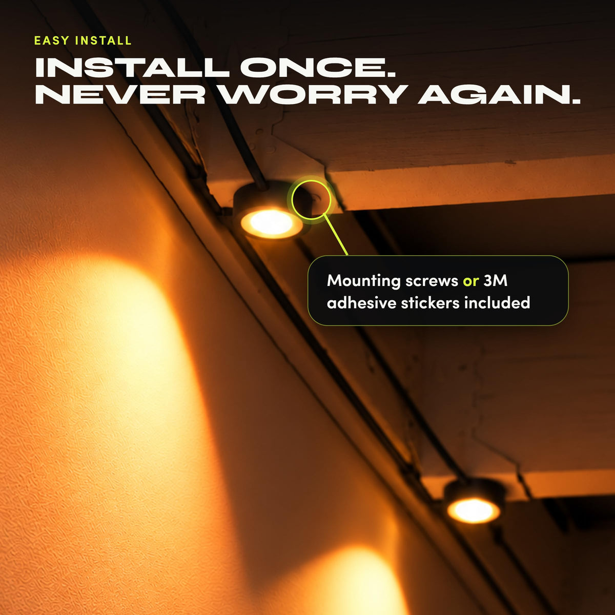 LIFX Permanent Outdoor Lights 50ft, 30-Zone Color, Matter/Apple Home, Black