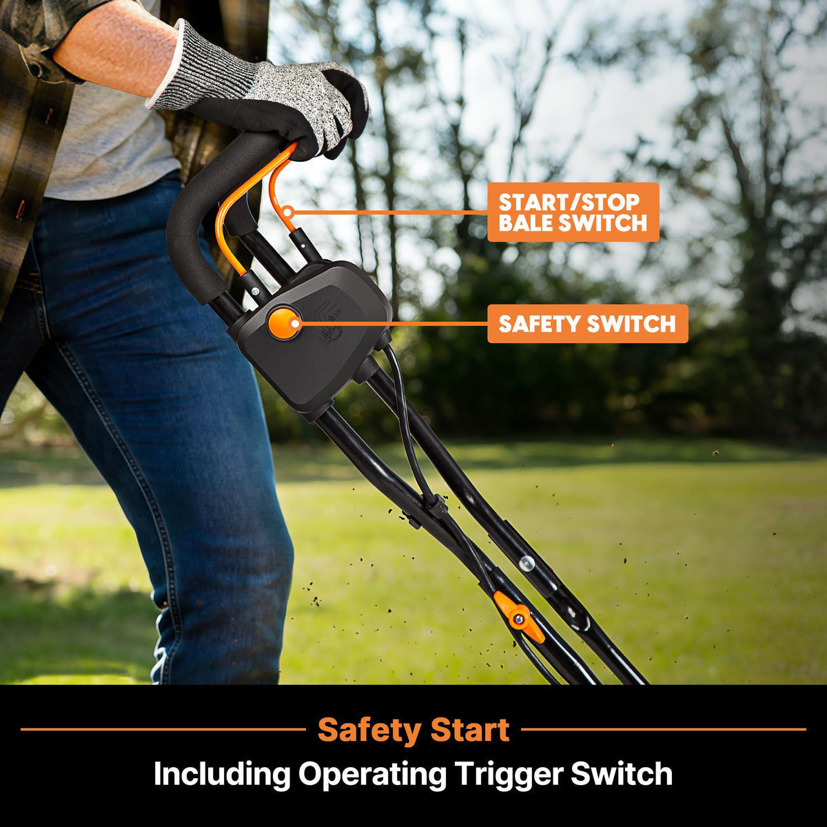 LawnMaster Brushless 48V MAX Cordless Tiller Cultivator, CLTE4814