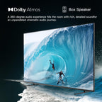 FPD 55-inch Smart TV Google TV 4K UHD with Google Play and Google Cast Built-in, HDR 10, Dolby Vision Dolby Atmos, MEMC, Voice Remote, Stream Live TV(Canvas-Series, CG55-C1, 2024 Model)