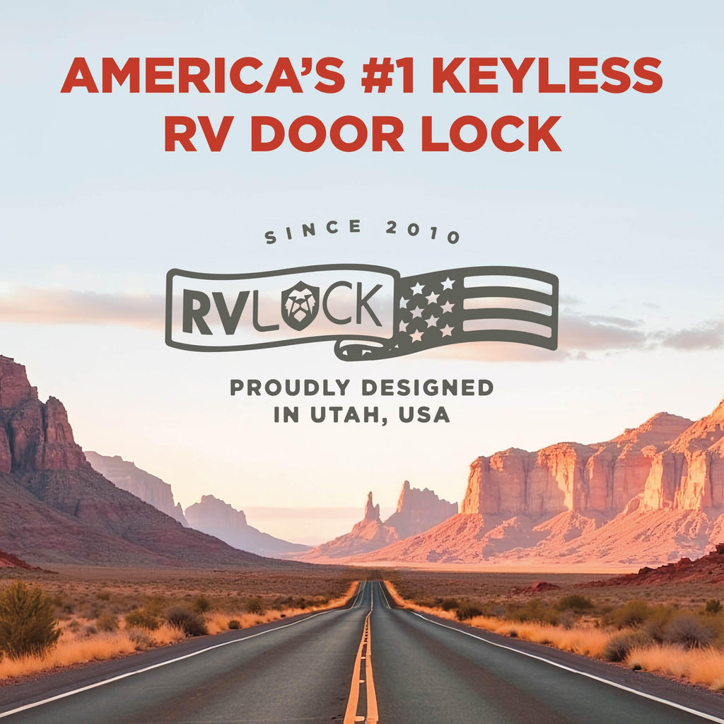 RVLock V4 Keyless RV Door Lock, Full Metal, for Campers/5th Wheels/Trailers