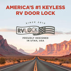 RVLock V4 Keyless RV Door Lock, Full Metal, for Campers/5th Wheels/Trailers