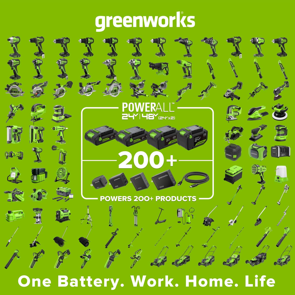 Greenworks 24V 12 in String Trimmer & 515 CFM Blower Combo, 3.0 Ah Battery