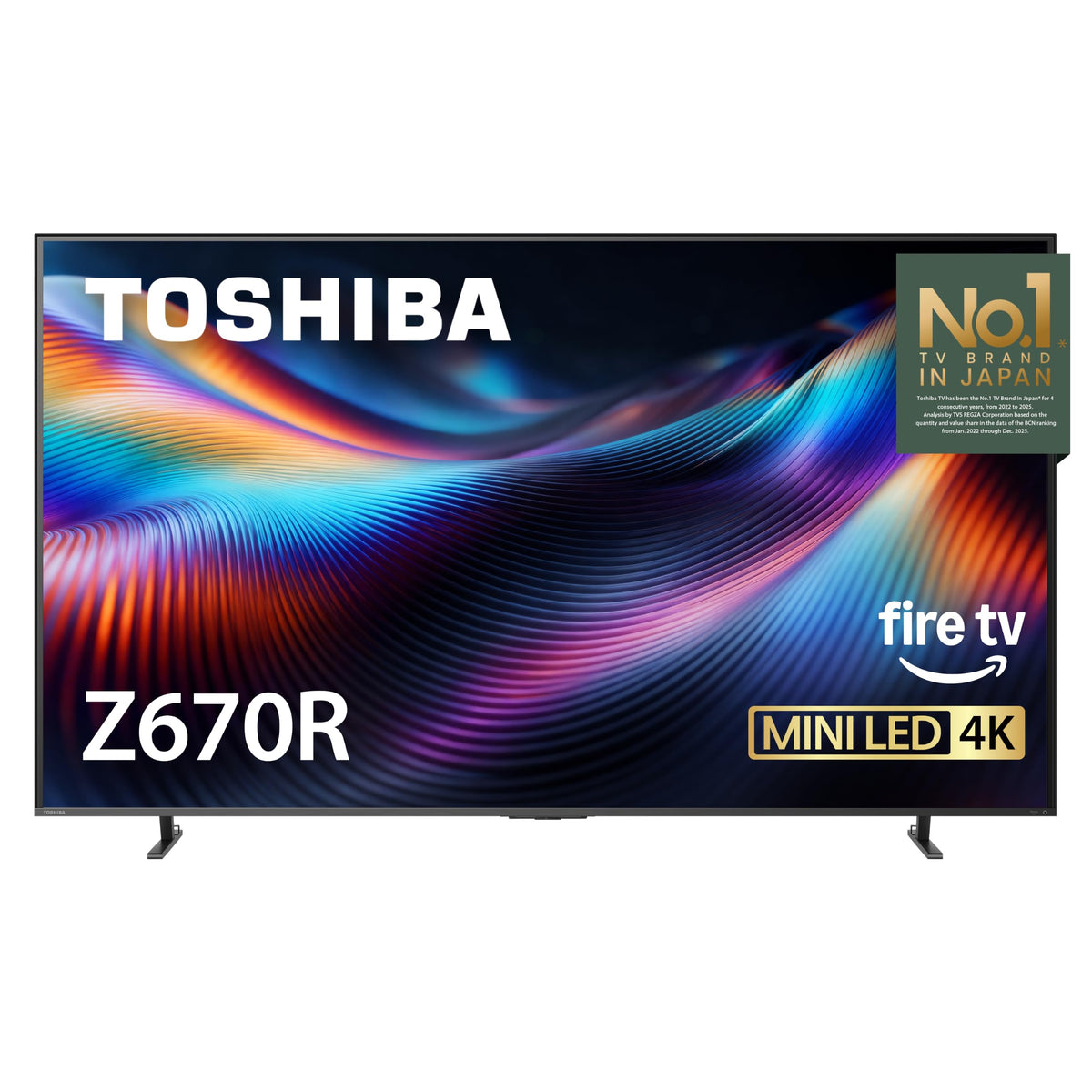 Toshiba 65" Class Z670R Series Mini-LED 4K UHD Smart Fire TV (65Z670R, 2026 New) - QLED, Native 144Hz, HDR10+, Dolby Vision IQ, REGZA Engine Zri, Dolby Atmos, Game Mode Pro, ALLM, Alexa Built-in