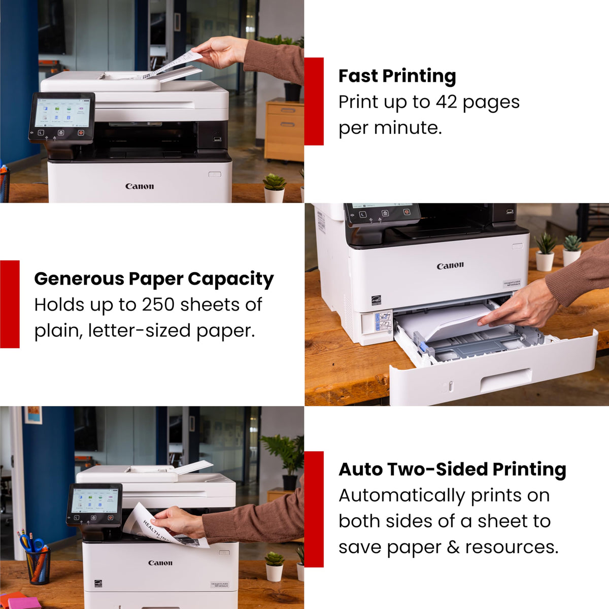 Canon imageCLASS MF465dw II - Monochrome Wireless Duplex Laser Printer with Print, Copy, Scan, Fax, Expandable Paper Capacity, 42 PPM