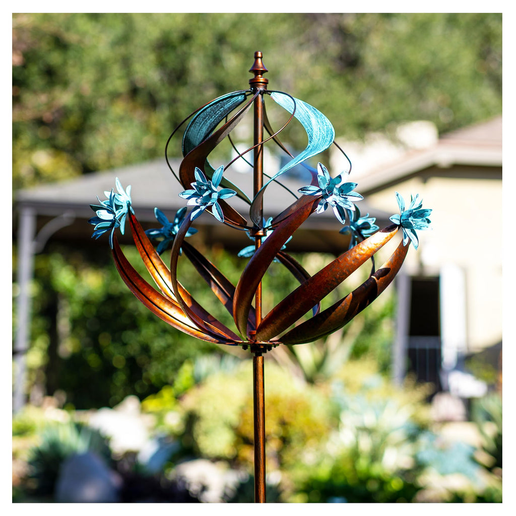 Wind Spinners Outdoor Metal - Large Kinetic Wind Spinner for Yard Garden, Windmills Lawn Ornament Décor for Lawn Patio (Height 84")