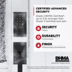 Kwikset SmartCode 270 Keyless Entry Electronic Touchpad Deadbolt Door Lock