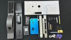 Smart Door Lock with Camera: 3D Face Recognition, Keyless Door Lock with Biometric Fingerprint, Passcode, IC Card, Mechanical Key, Doorbell, Video Intercom, WiShome App, Auto-Lock, Front Door Lock