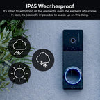 WYZE Wireless Duo Cam Doorbell Camera Video Doorbell w Wi-Fi Chime, 2K HD